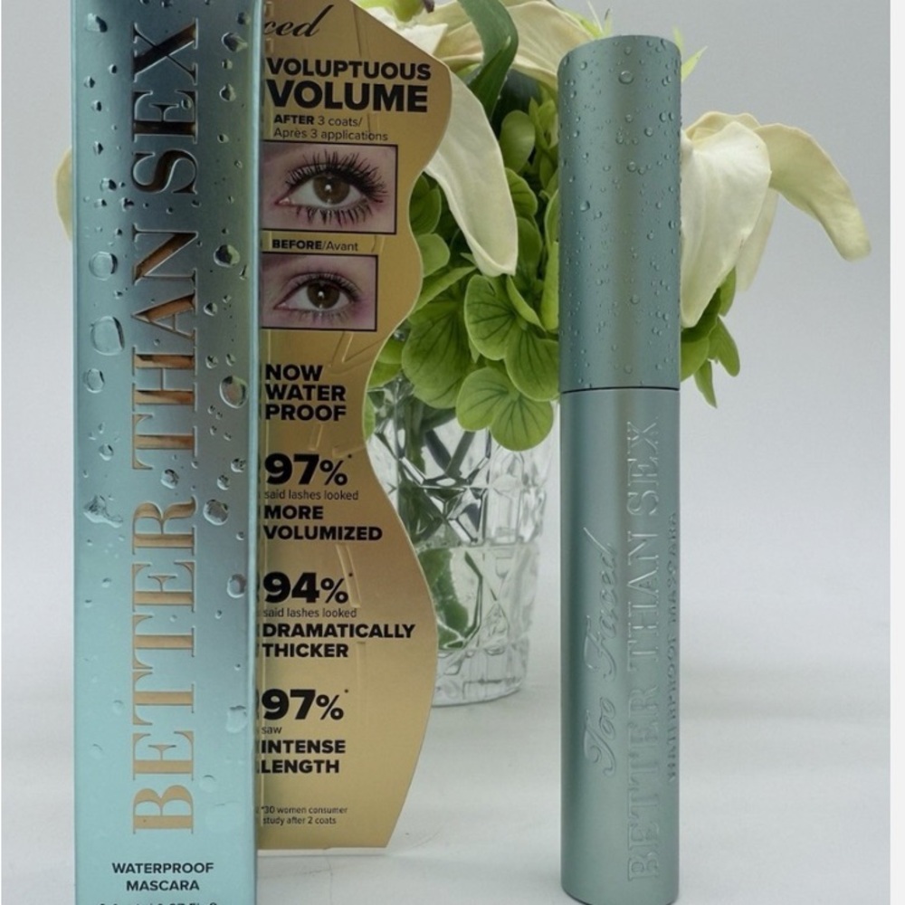 NEW TOO FACED BETTER THAN SEX WATERPROOF MASCARA